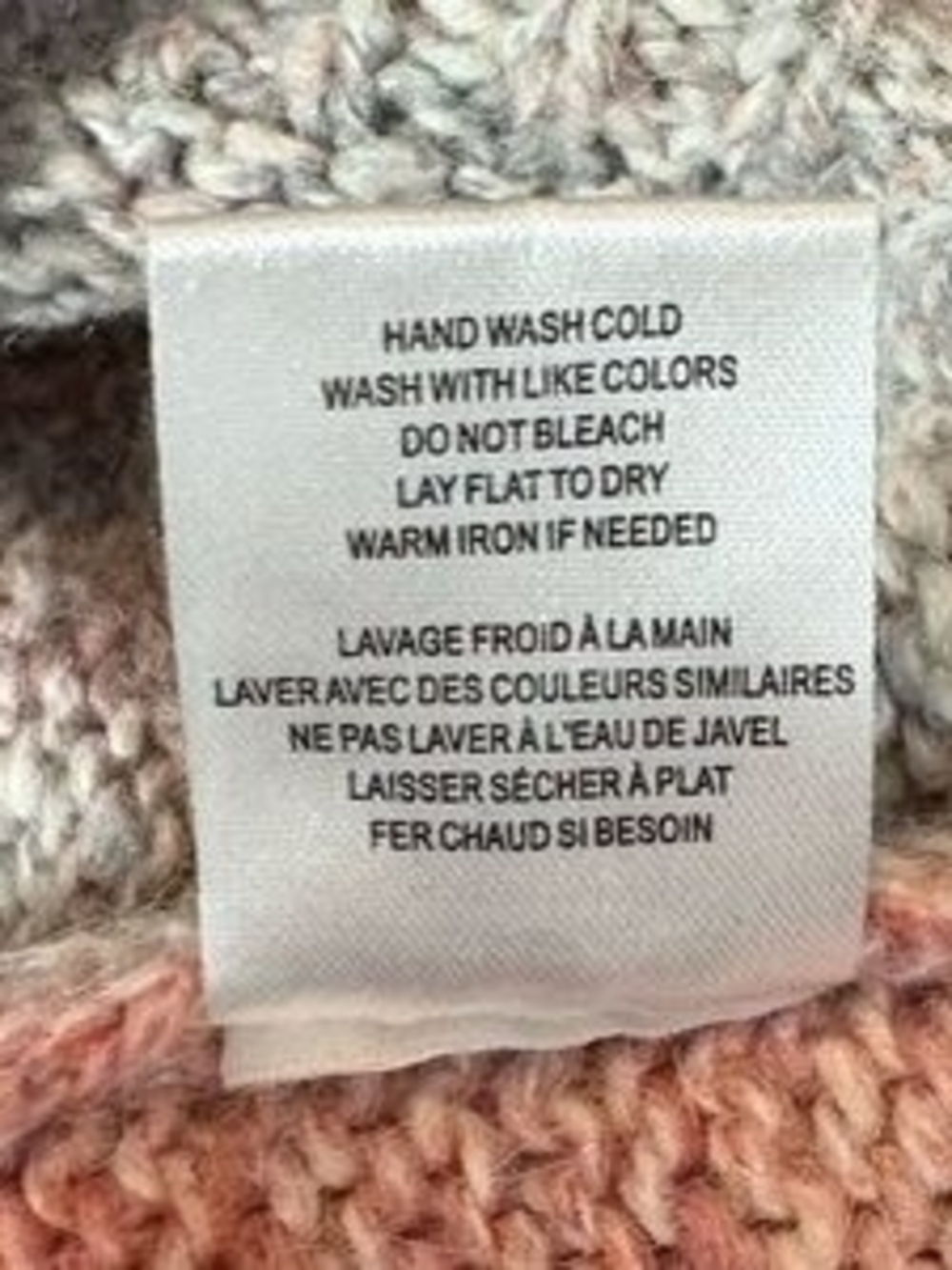 Z Supply Ombre Pink to Gray Crewneck Sweater - Picture 4 of 6